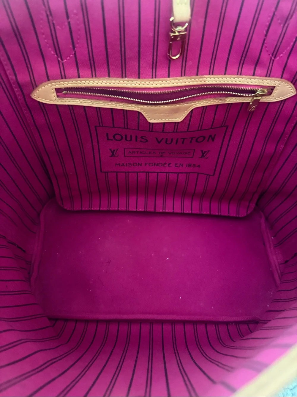 Louis Vuitton Neverfull MM Monogram Pivoine Pink Tote
